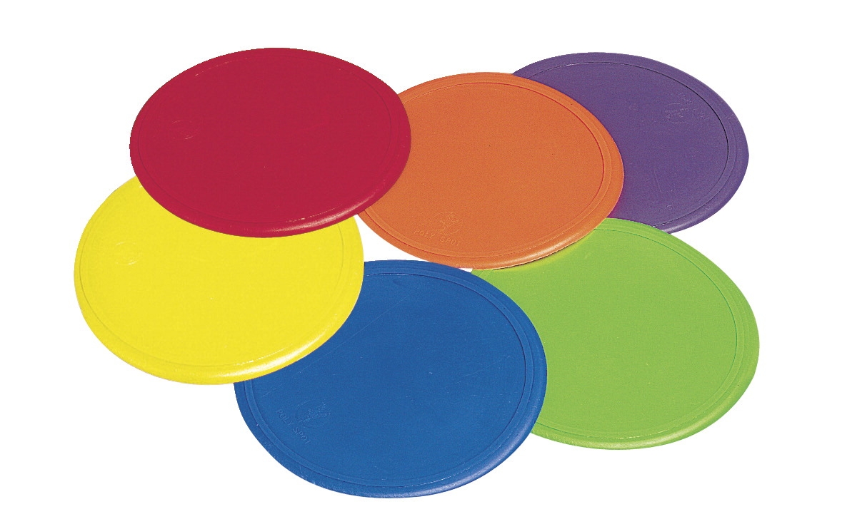 Poly Enterprises Lettered Poly Spot Set - 9-Inch Alphabet Floor Markers A To Z