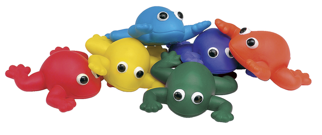 Set Of 6 Frog Beanbags - Colorful Vinyl Bean Bag Toss Game Toys For Kids & Carnival Games - View #5