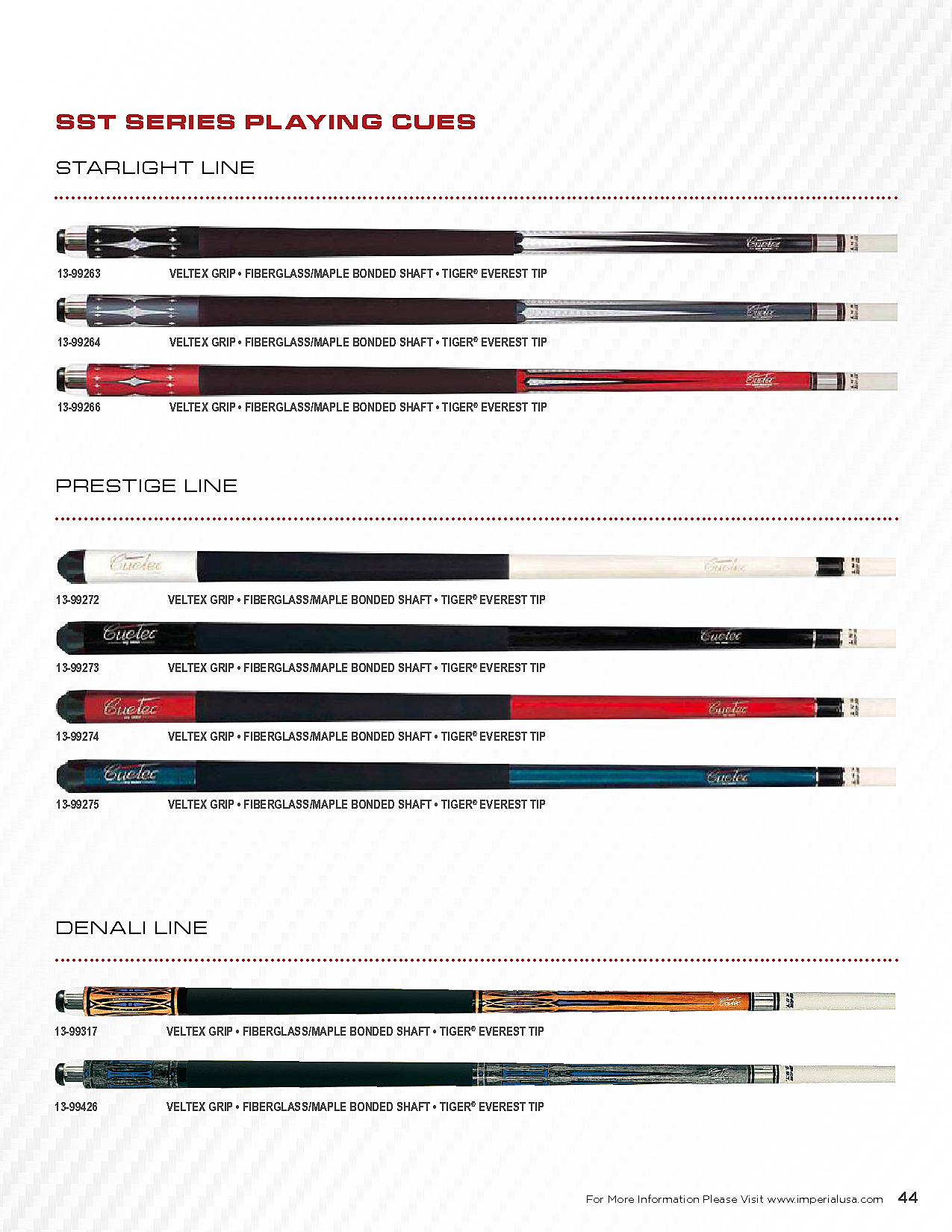 MansionAthletics.com : Cuetec Starlight Series 58-In. Two Piece