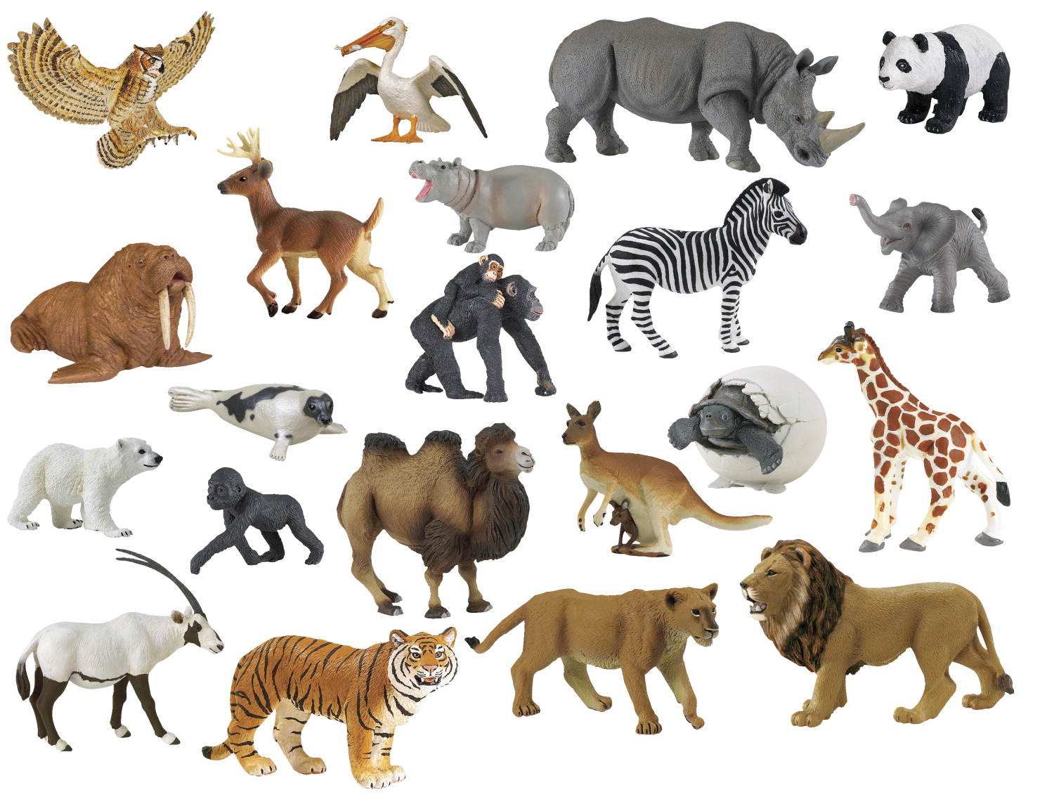 動物園学 - Zoo Animals 動物園学 - Zoo Animals Happy Cute Zoo Animals - Toys for