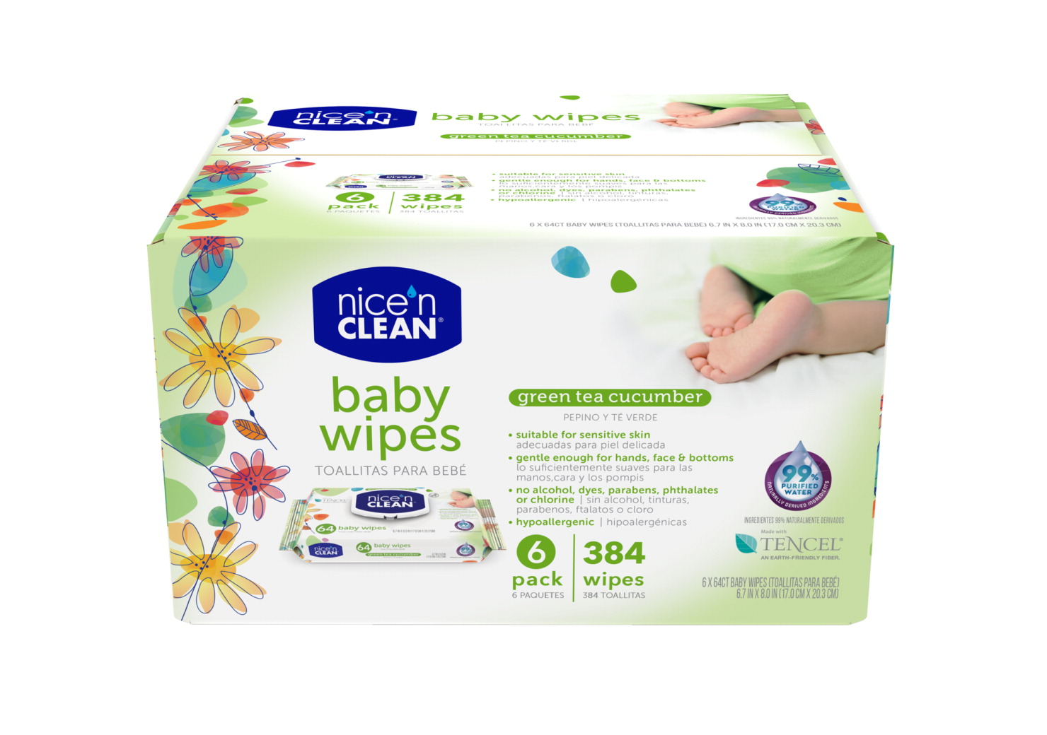 Green Tea Nice N Clean Baby Wipes Nice 'N Clean Baby Wipes
