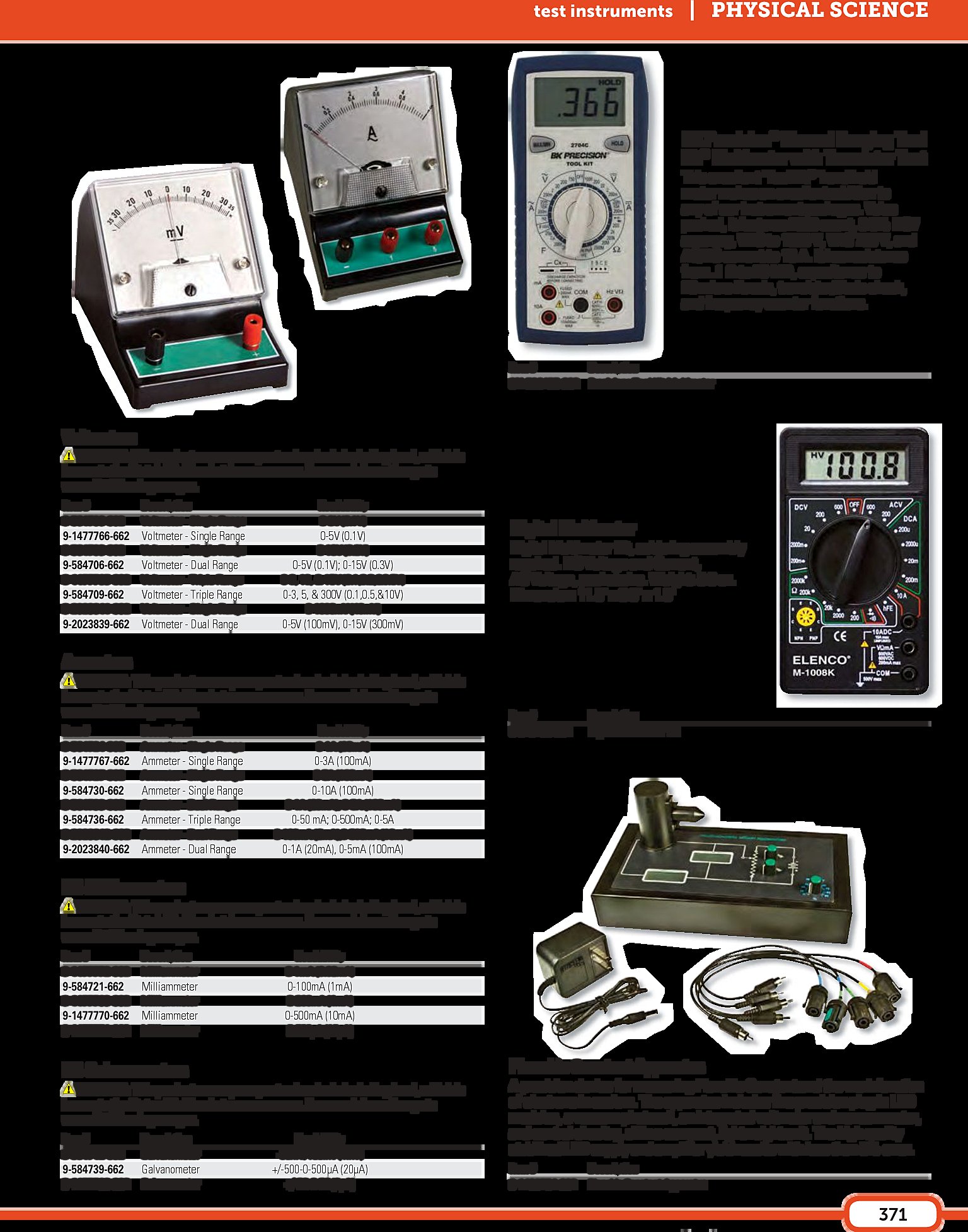 United Scientific Supplies MACA01 AC Ammeter 0-100MA; 0-500 MA - View #3